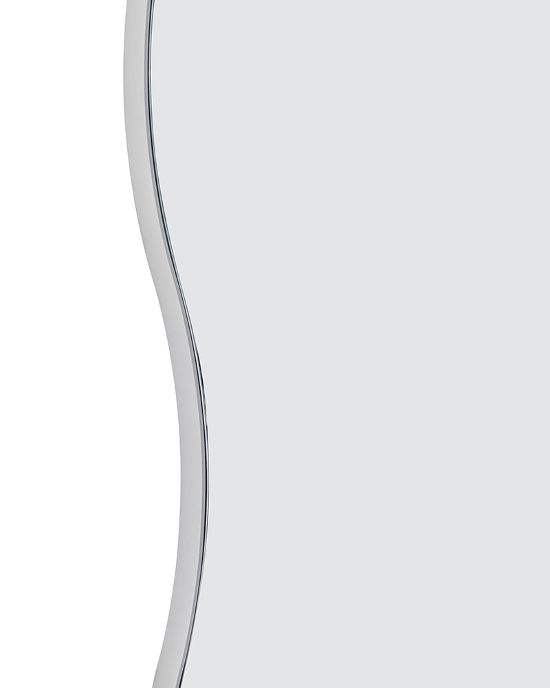 Wiggle - Miroir de coiffure autonome - Design tendance - Cadre blanc